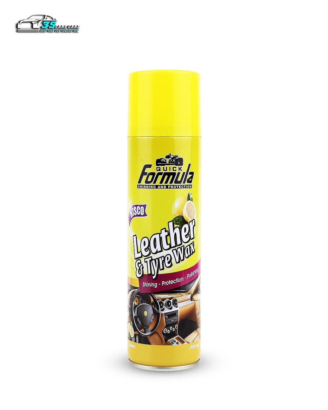 Leather & Tyre Wax - Lemon | Dashboard Polish - 300ml - FORMULA