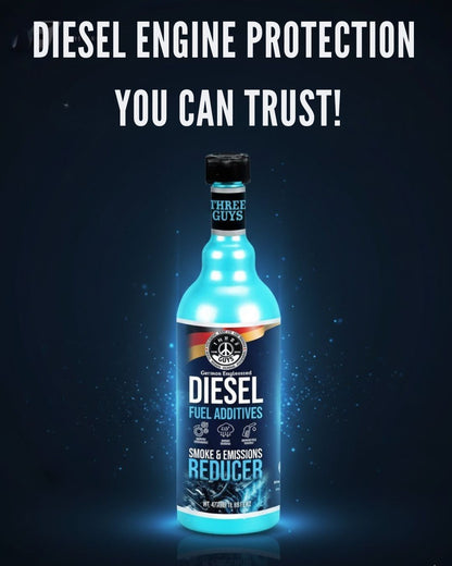 Diesel Fuel Additive – Reduces Emissions, Improves Performance & Fuel Economy – 473ml | THREE GUYS – German Engineered