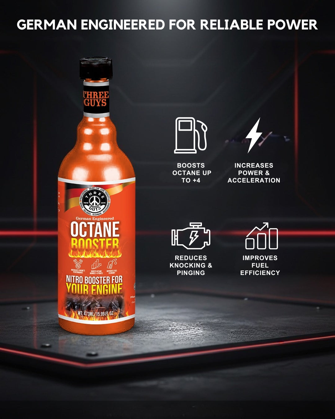 Octane Booster – 473ml – THREE GUYS - German Engineered