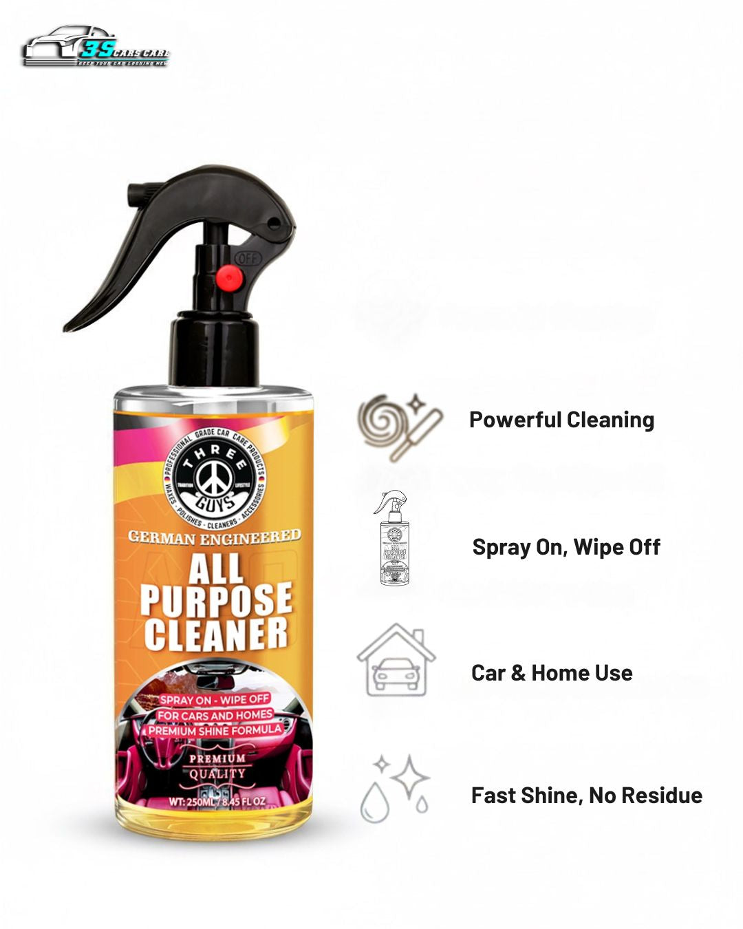 All Purpose Cleaner – APC – 250ml | THREE GUYS – German Engineered