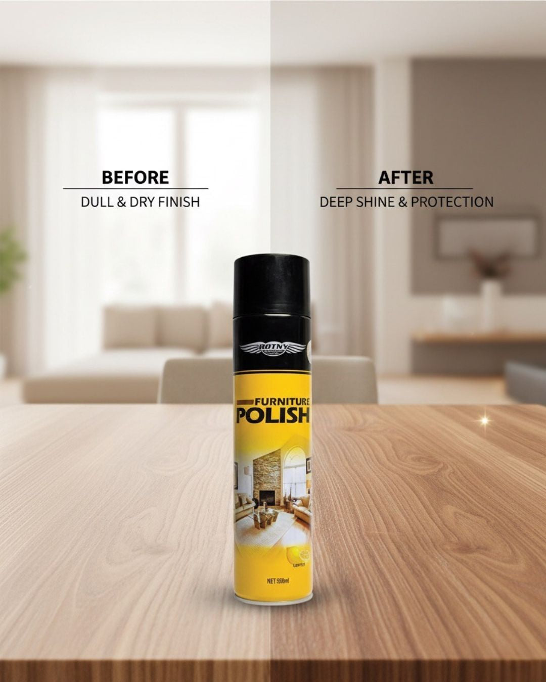 Furniture Polish | Wood Cleaner & Protector Spray (650ml) - BOTNY
