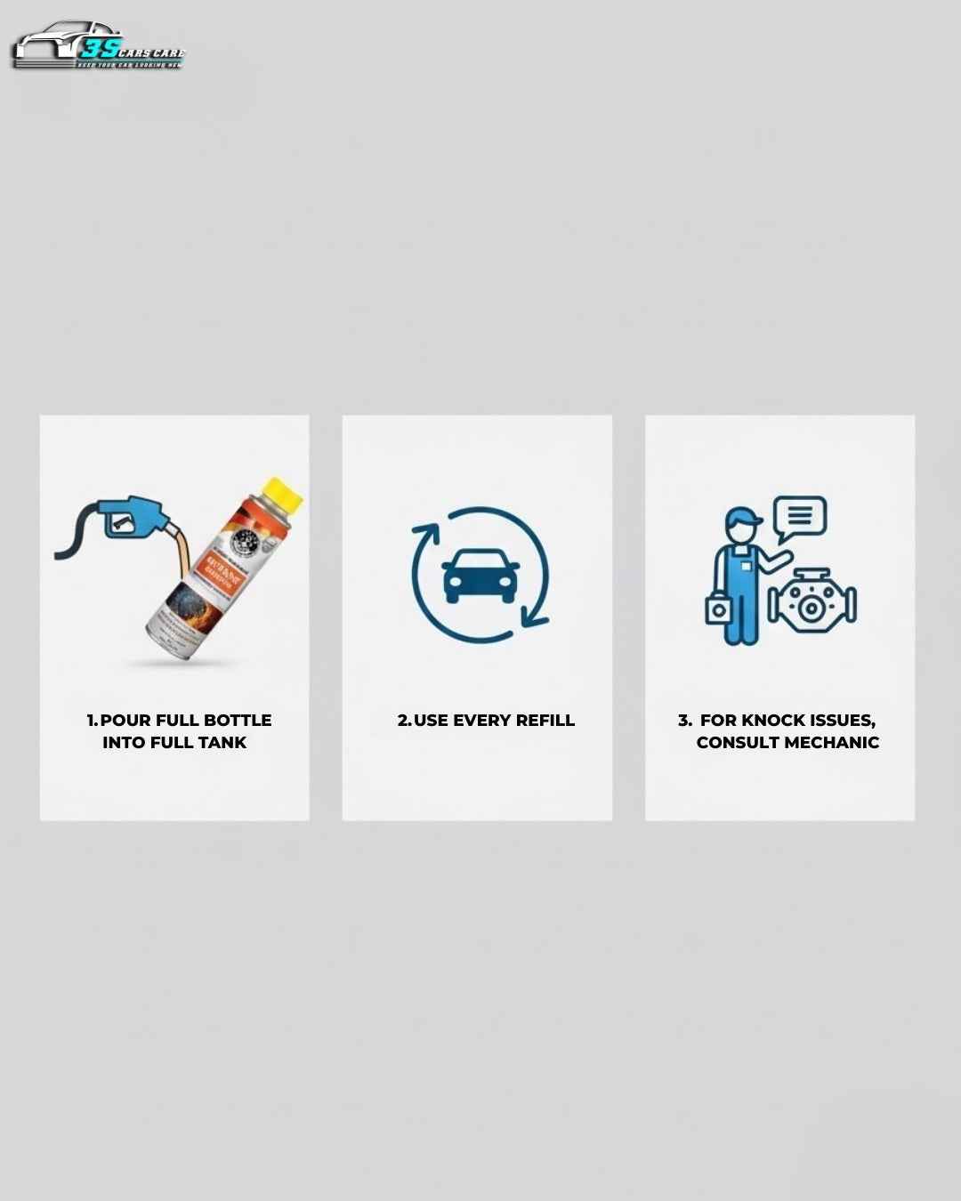 Octane Booster – 320ml – THREE GUYS - German Engineered