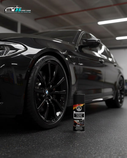 THREE GUYS Dashboard Leather & Tyre Wax (450ml) – Black Oud Fragrance | UV Protection & Dust Repellent | German Engineered