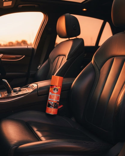 Dashboard Leather & Tyre Wax (450ml) – Barq Al Amber Fragrance | UV Protection & Dust Repellent | THREE GUYS German Engineered