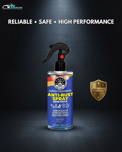 Anti-Rust Spray | Rust Remover & Corrosion Protector (Premium Quality) | THREE GUYS | German Engineered (250ml)