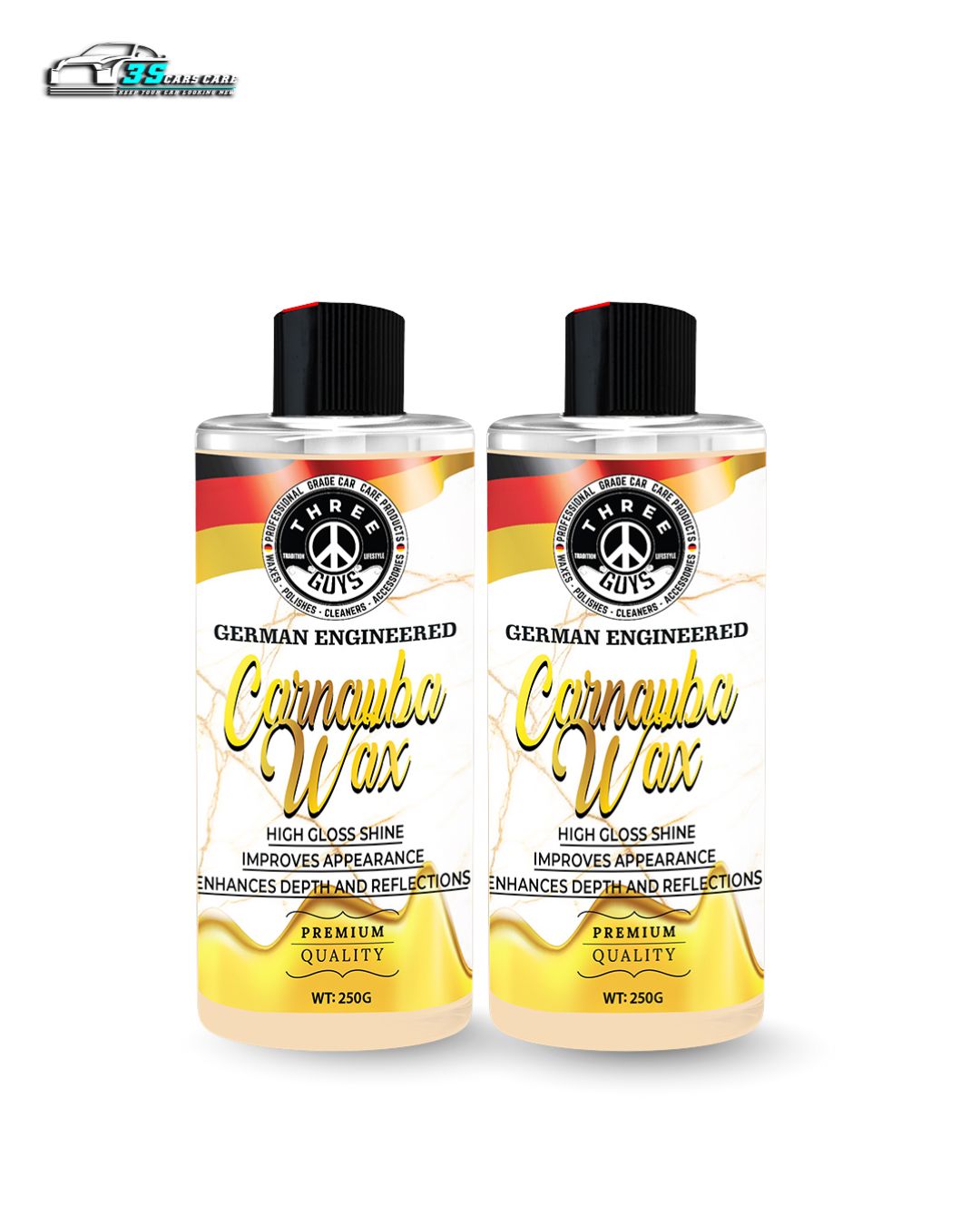 Carnauba Wax – Deep Gloss – 250g | THREE GUYS - German Engineered