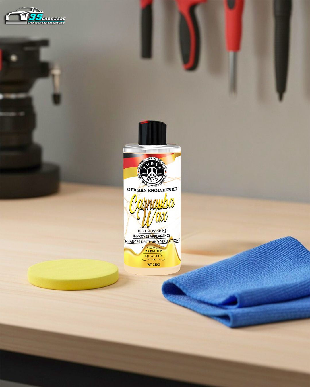 Carnauba Wax – Deep Gloss – 250g | THREE GUYS - German Engineered
