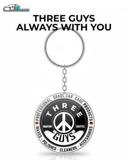 Premium Logo Key Chain | Car Keychain Accessory | THREE GUYS