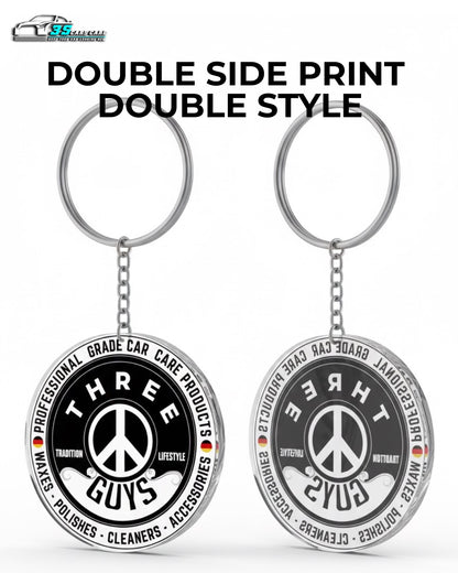 Premium Logo Key Chain | Car Keychain Accessory | THREE GUYS