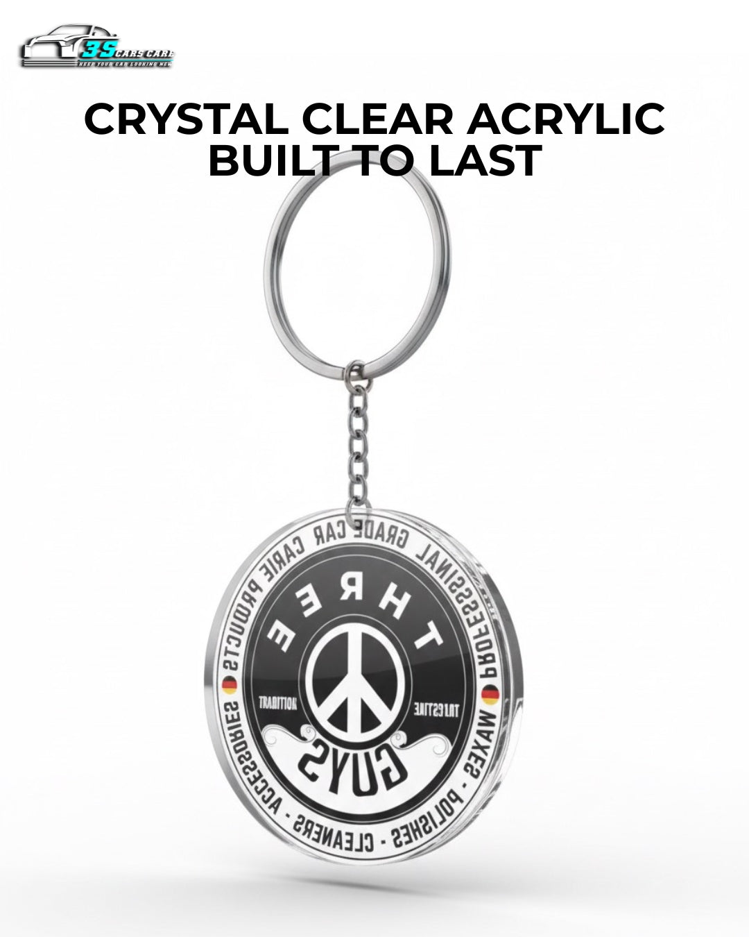 Premium Logo Key Chain | Car Keychain Accessory | THREE GUYS