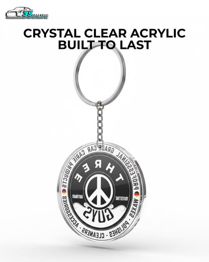 Premium Logo Key Chain | Car Keychain Accessory | THREE GUYS