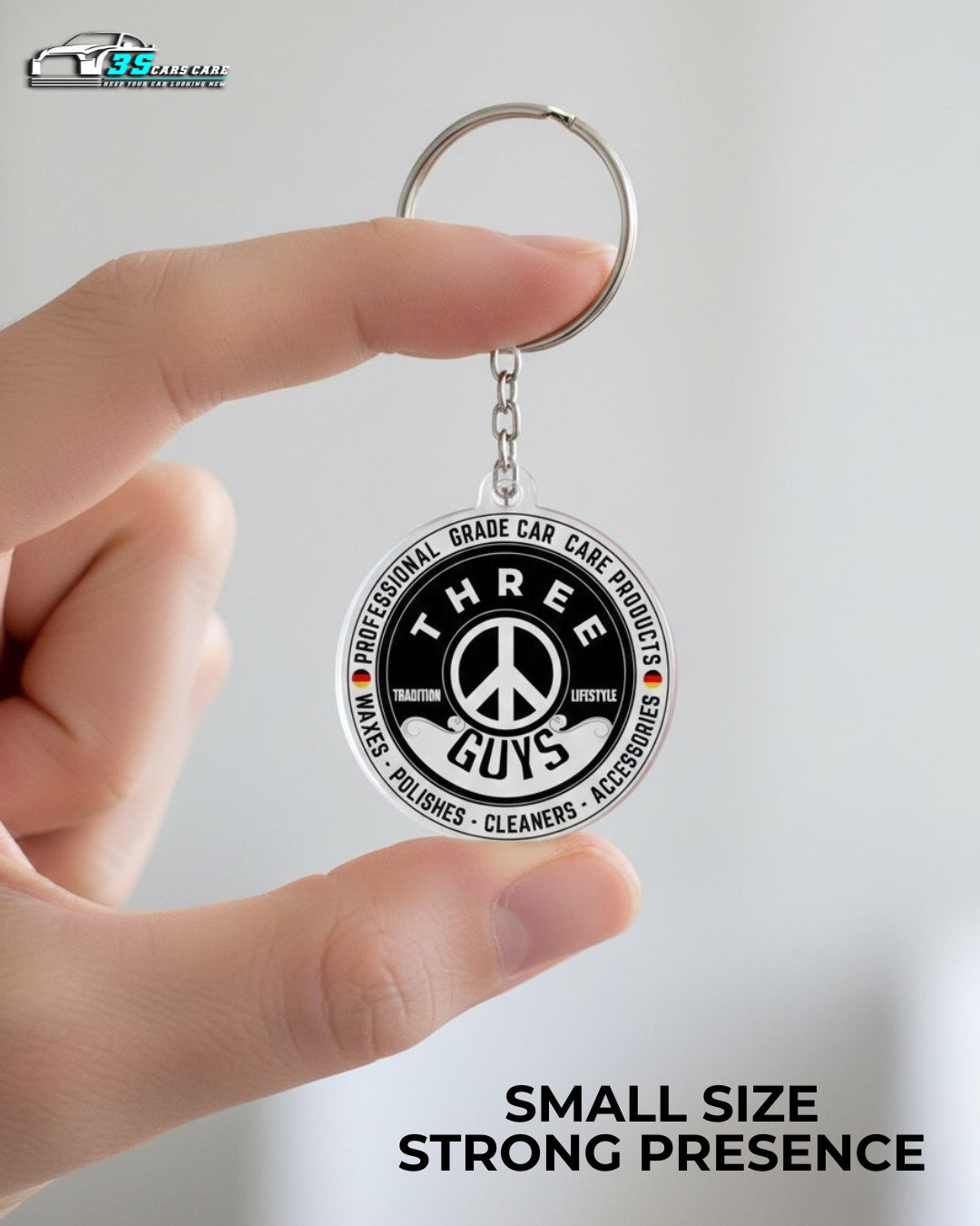 Premium Logo Key Chain | Car Keychain Accessory | THREE GUYS