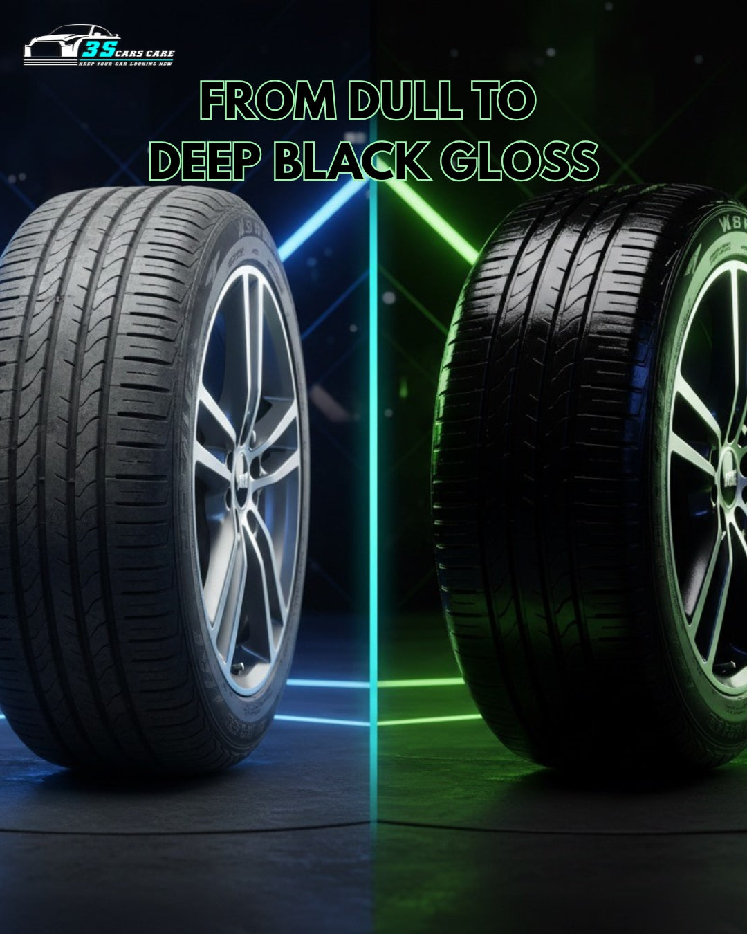 Tire Shine Plus – Streak-Free Shine – 250ml | THREE GUYS - German Engineered