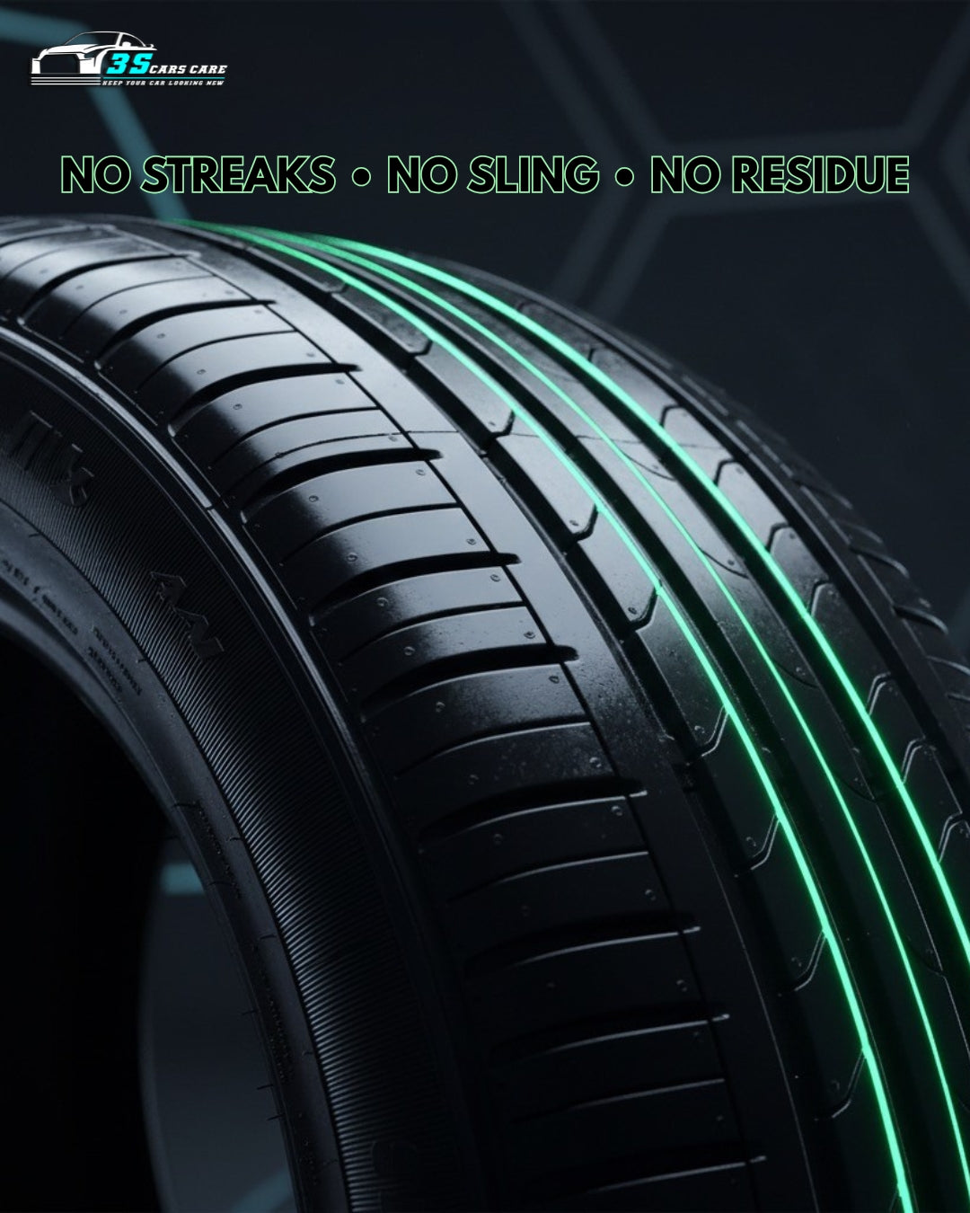 Tire Shine Plus – Streak-Free Shine – 250ml | THREE GUYS - German Engineered