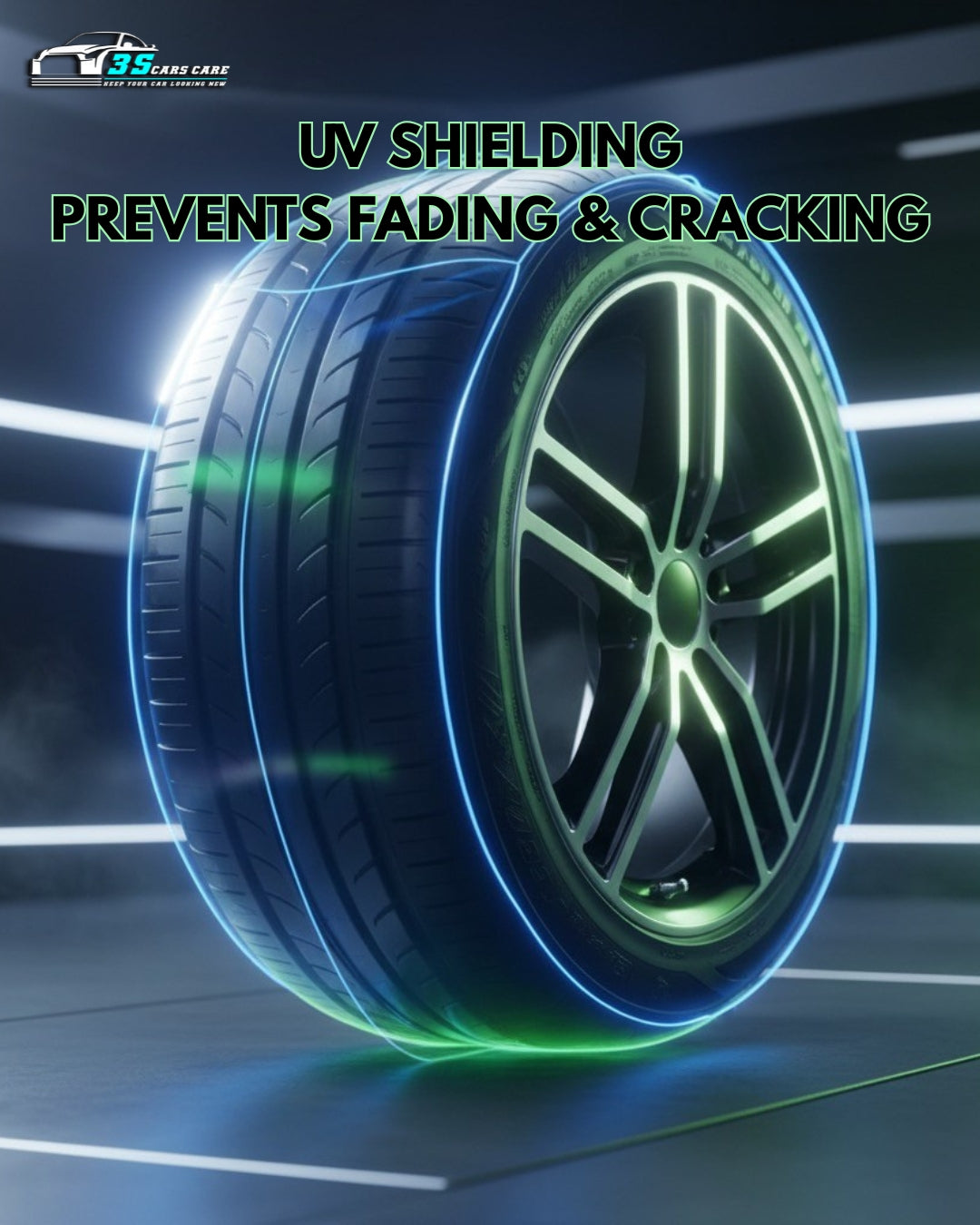 Tire Shine Plus – Streak-Free Shine – 250ml | THREE GUYS - German Engineered