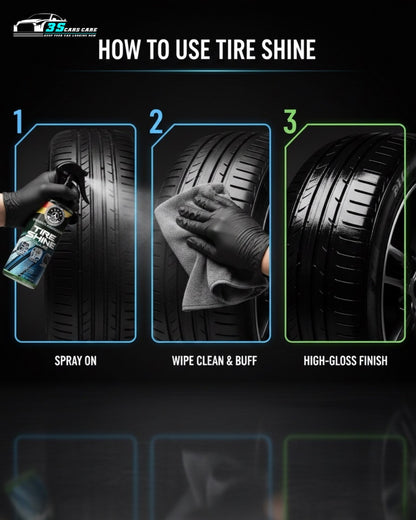 Tire Shine Plus – Streak-Free Shine – 250ml | THREE GUYS - German Engineered