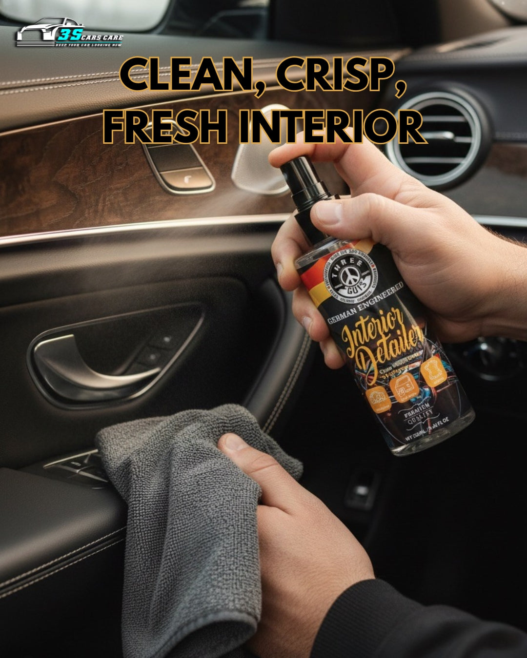 Interior Detailer – Clean. Refresh. Protect. – 250ml | THREE GUYS - German Engineered
