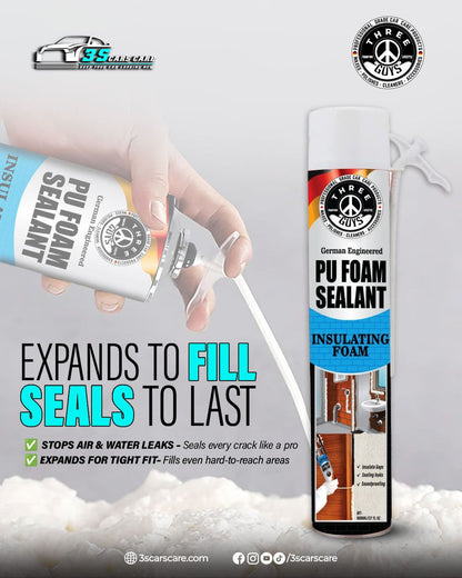 PU Foam Sealant 800ml – Insulate, Seal & Protect | THREE GUYS - German Engineered