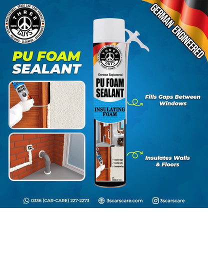 PU Foam Sealant 800ml – Insulate, Seal & Protect | THREE GUYS - German Engineered