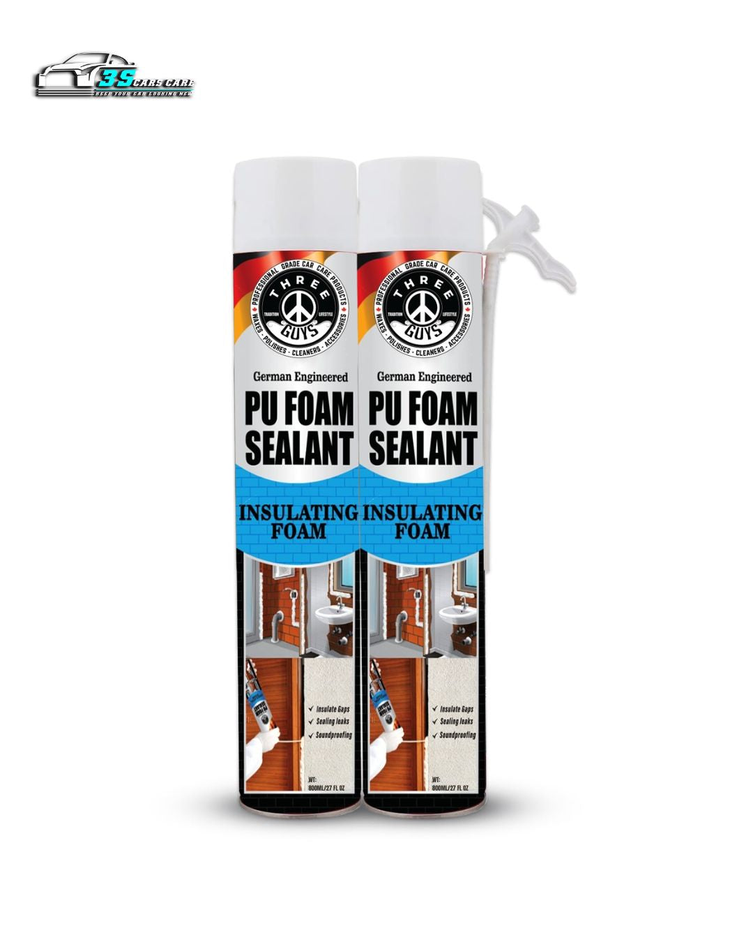 PU Foam Sealant 800ml – Insulate, Seal & Protect | THREE GUYS - German Engineered