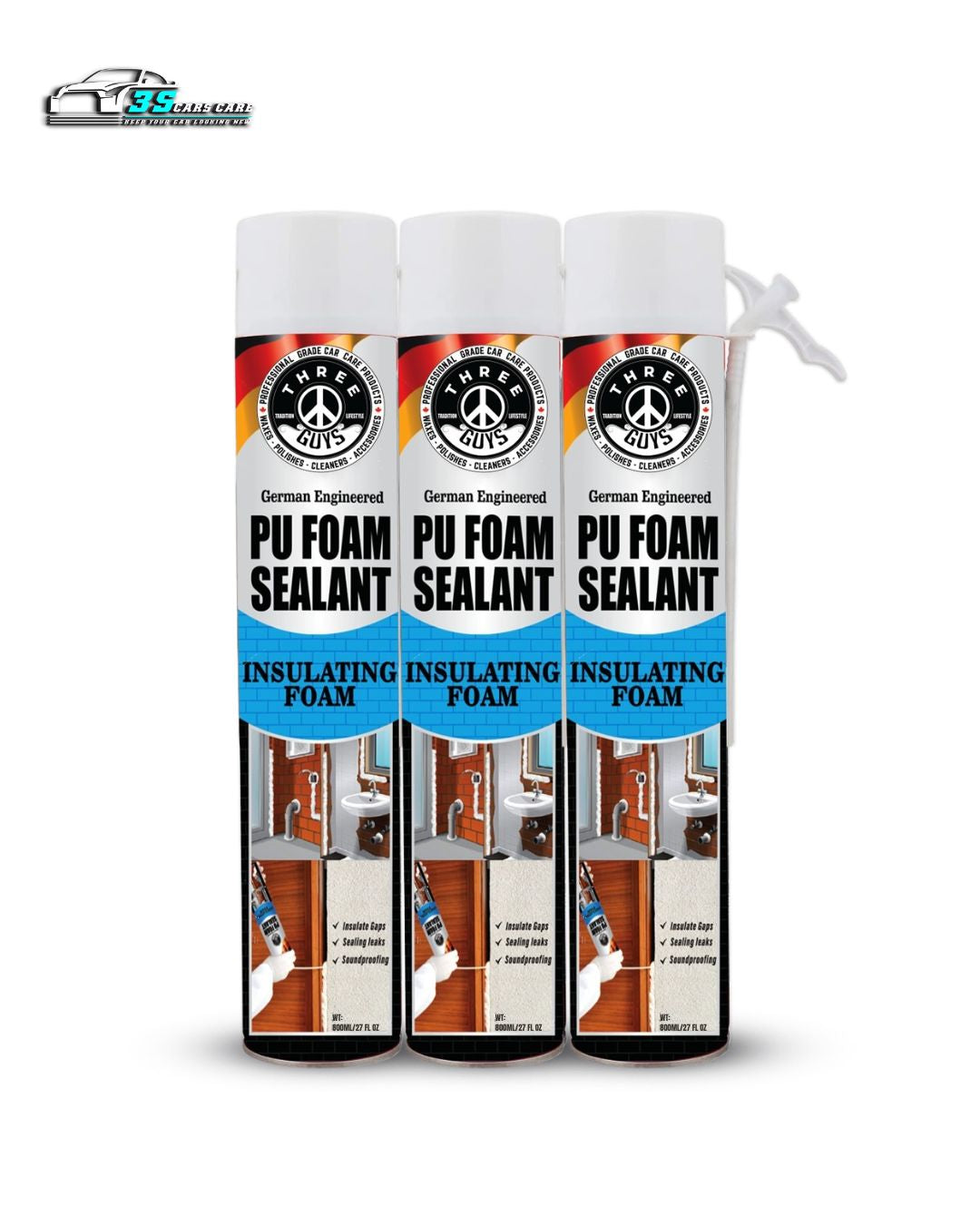PU Foam Sealant 800ml – Insulate, Seal & Protect | THREE GUYS - German Engineered