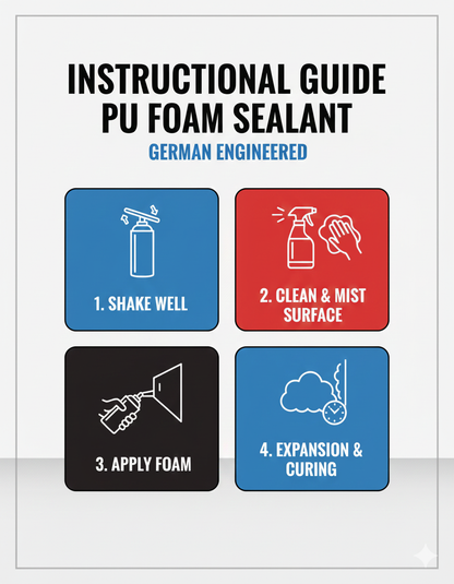 PU Foam Sealant 800ml – Insulate, Seal & Protect | THREE GUYS - German Engineered