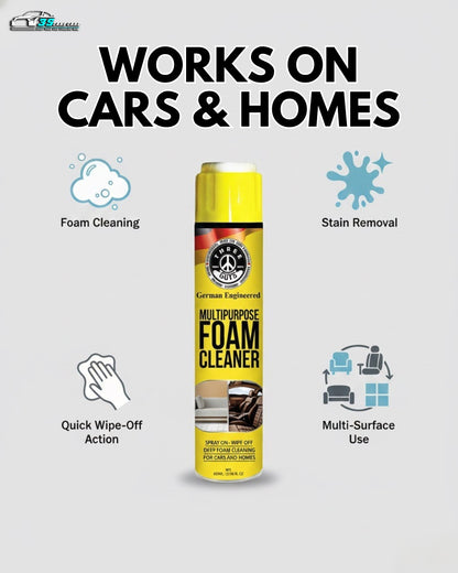 Multipurpose Foam Cleaner 650ml – Car and Home Deep-Clean Spray | THREE GUYS