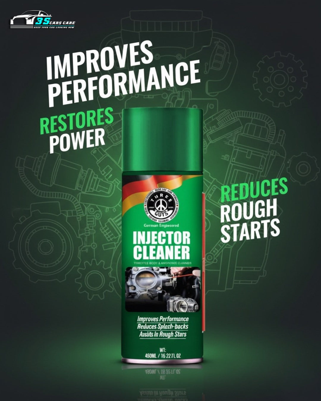 Injector Cleaner – Throttle Body, Air Intake, Carburetor & Choke Cleaner THREE GUYS - German Engineered