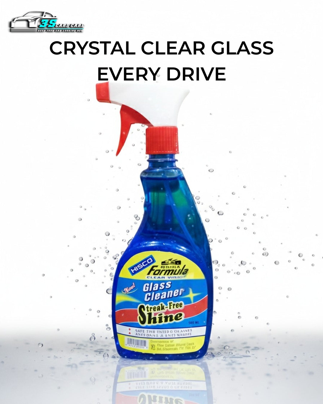 FORMULA Clear Vision Glass Cleaner – Streak-Free Shine – 500ML | HISCO
