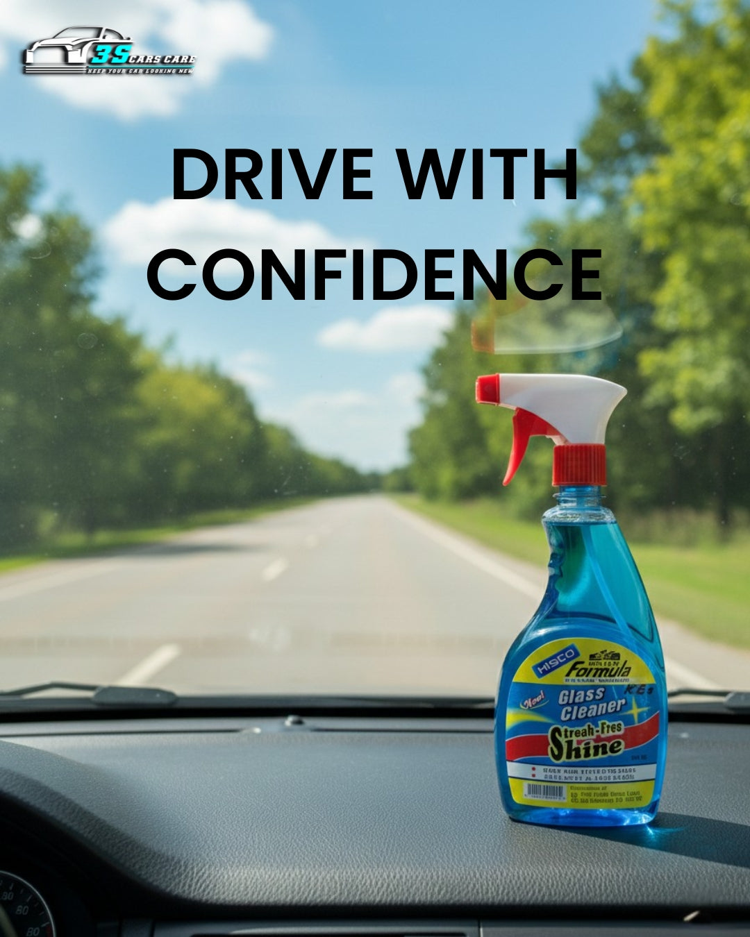 FORMULA Clear Vision Glass Cleaner – Streak-Free Shine – 500ML | HISCO