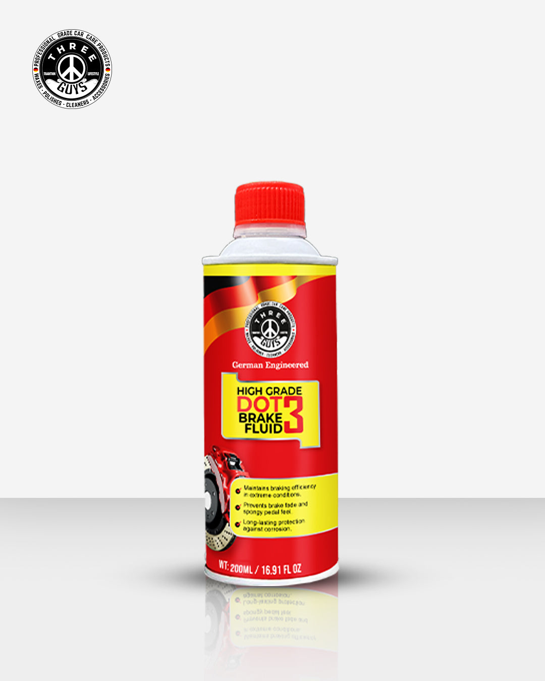 High Grade Brake Fluid DOT 3 | Heavy-Duty, Non-Petroleum Based – THREE GUYS - German Engineered