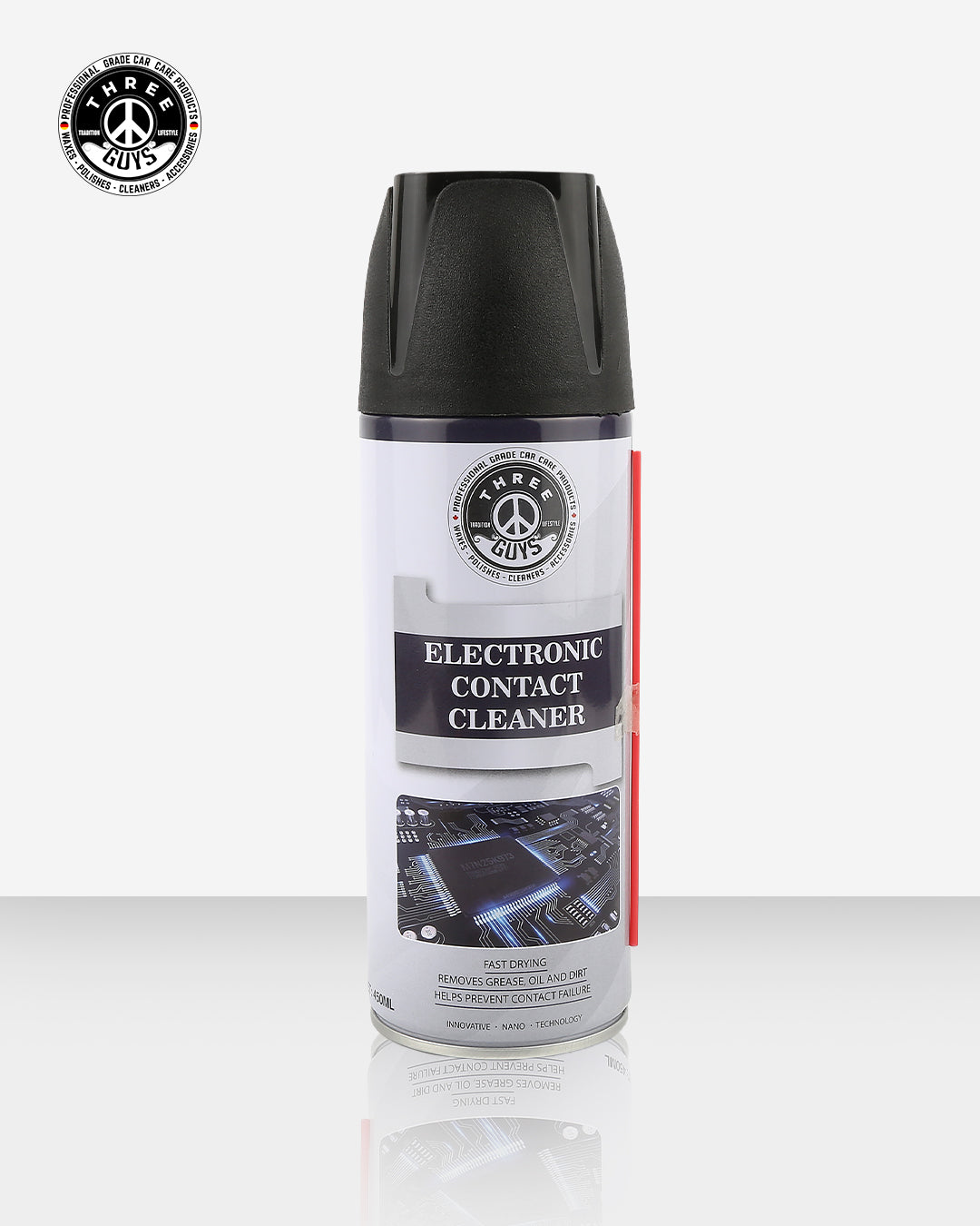 Electronic Contact Cleaner Spray 450ml – Fast Drying Formula for Switches, Circuit Boards, Sensors & Electronics | THREE GUYS - German Engineered