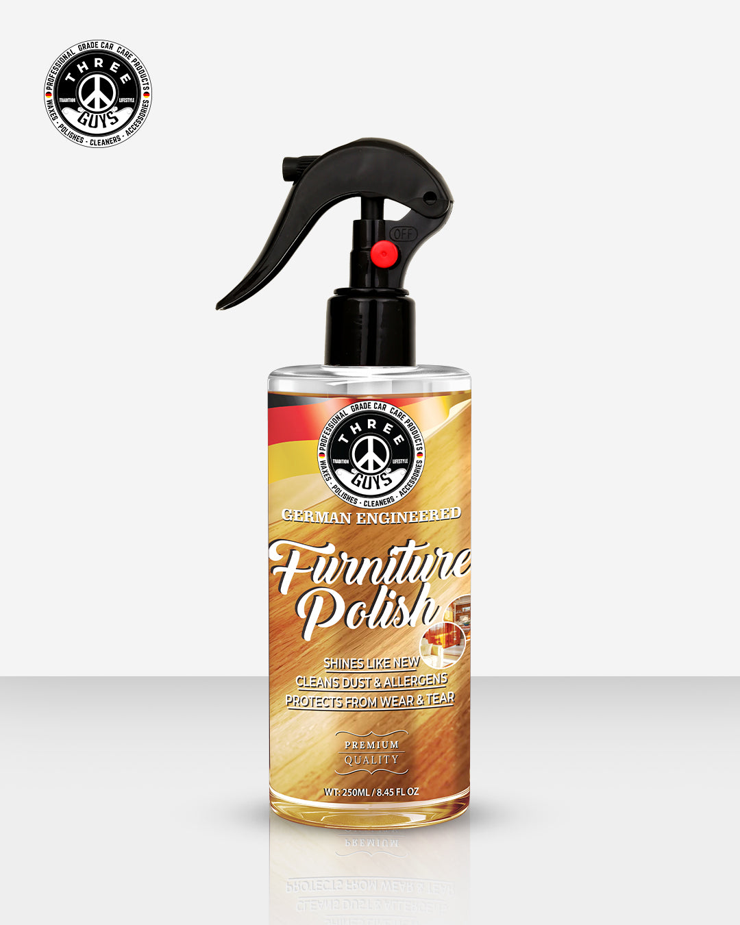 Furniture Polish – Wood Cleaner & Shine Protector | THREE GUYS - German Engineered