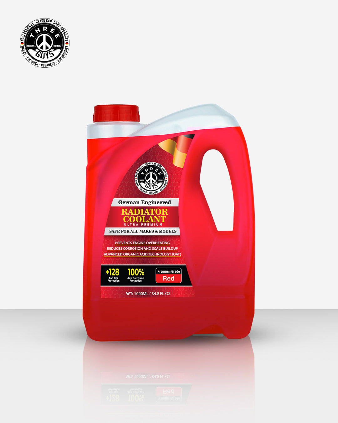 Radiator Coolant Red – Premium Grade | (OAT) Technology | THREE GUYS - German Engineered