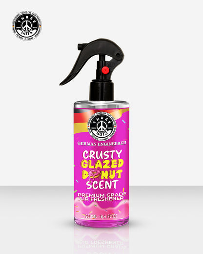 Crusty Glazed Donut Air Freshener Spray | Sweet Car & Room Freshener | THREE GUYS