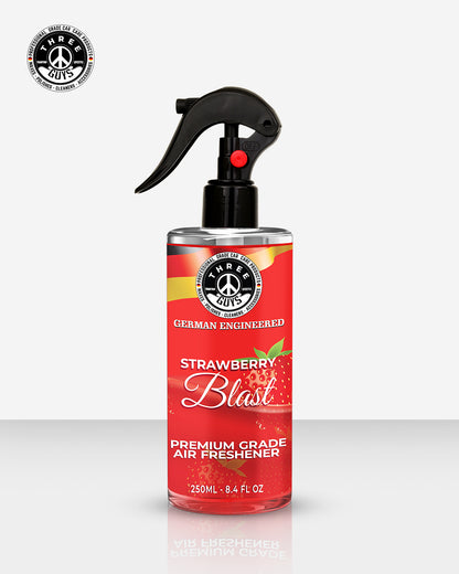 Strawberry Blast Air Freshener Spray | Fruity Car & Room Freshener | THREE GUYS