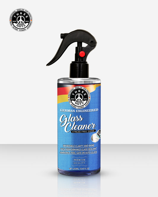 Glass Cleaner Spray – Streak-Free Shine for Car & Home – 250ml | THREE GUYS - German Engineered