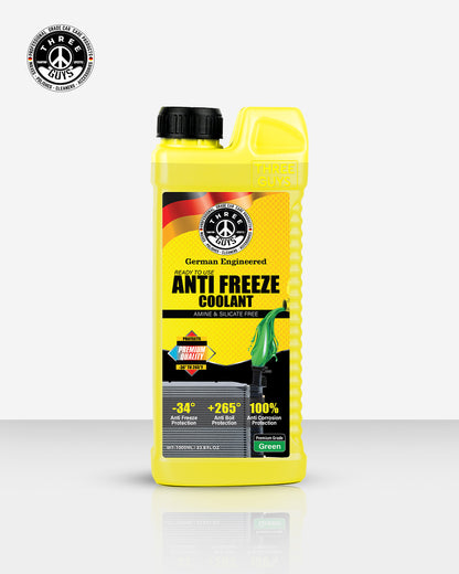 Antifreeze Coolant Green -Premium Grade | IAT Formula | THREE GUYS - German Engineered