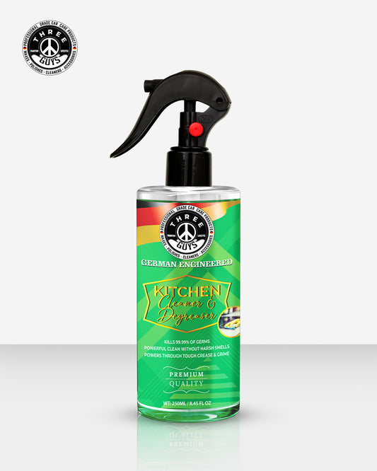 Kitchen Cleaner & Degreaser – Heavy Duty, Germ-Killing & Grease-Fighting Formula | THREE GUYS - German Engineered