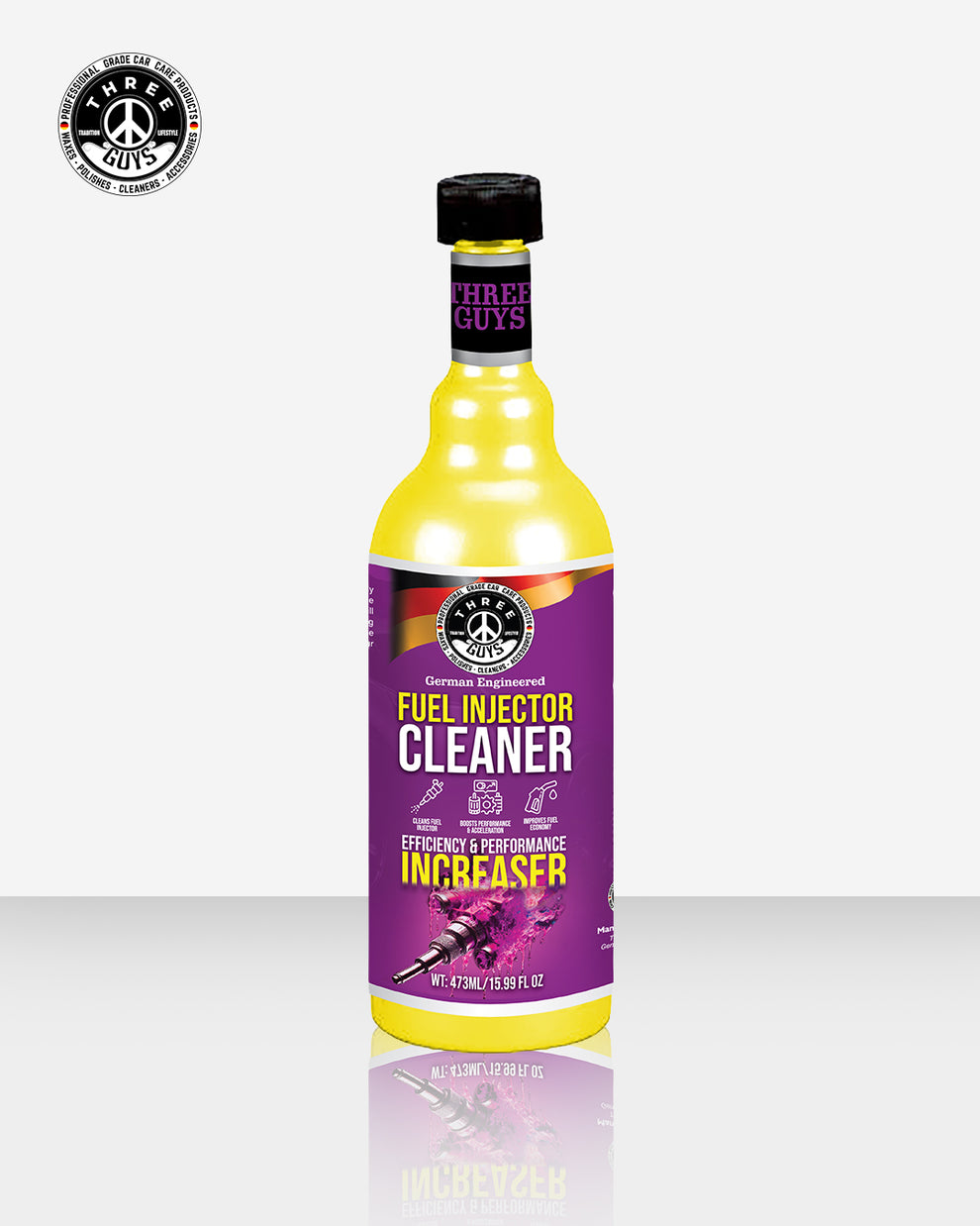 THREE GUYS Fuel Injector Cleaner | 473ml Performance Restorer