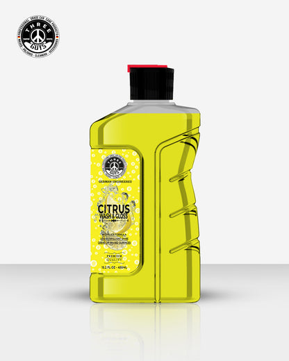 Citrus Wash & Gloss Car Shampoo – High Foam Snow Foam Shampoo for Car Wash & Shine | THREE GUYS – German Engineered