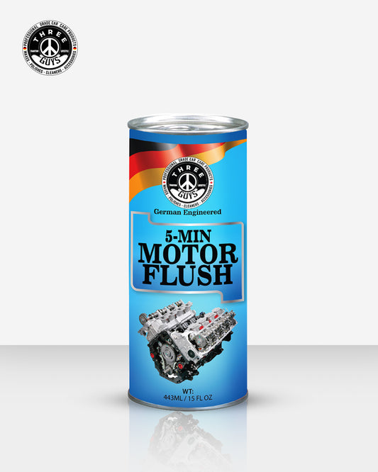 5-Min Motor Flush 443ML – Engine Flush Cleaner for Oil Change & Sludge Removal | THREE GUYS - German Engineered