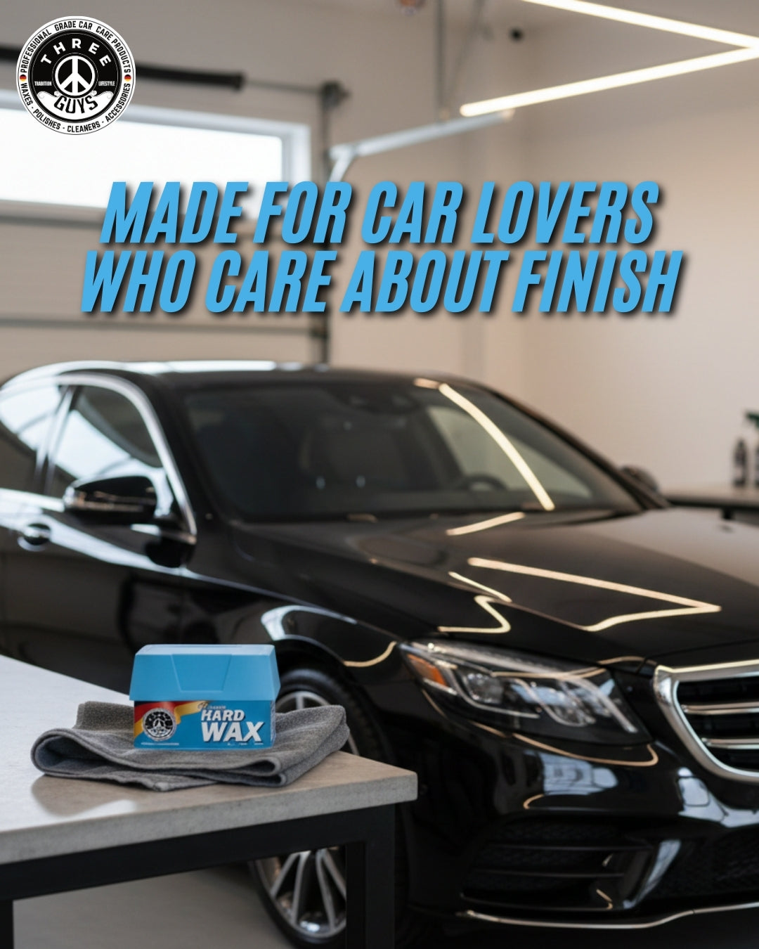 Premium Hard Wax – Carnauba Formula for Deep Gloss & UV Protection | THREE GUYS | German Engineered