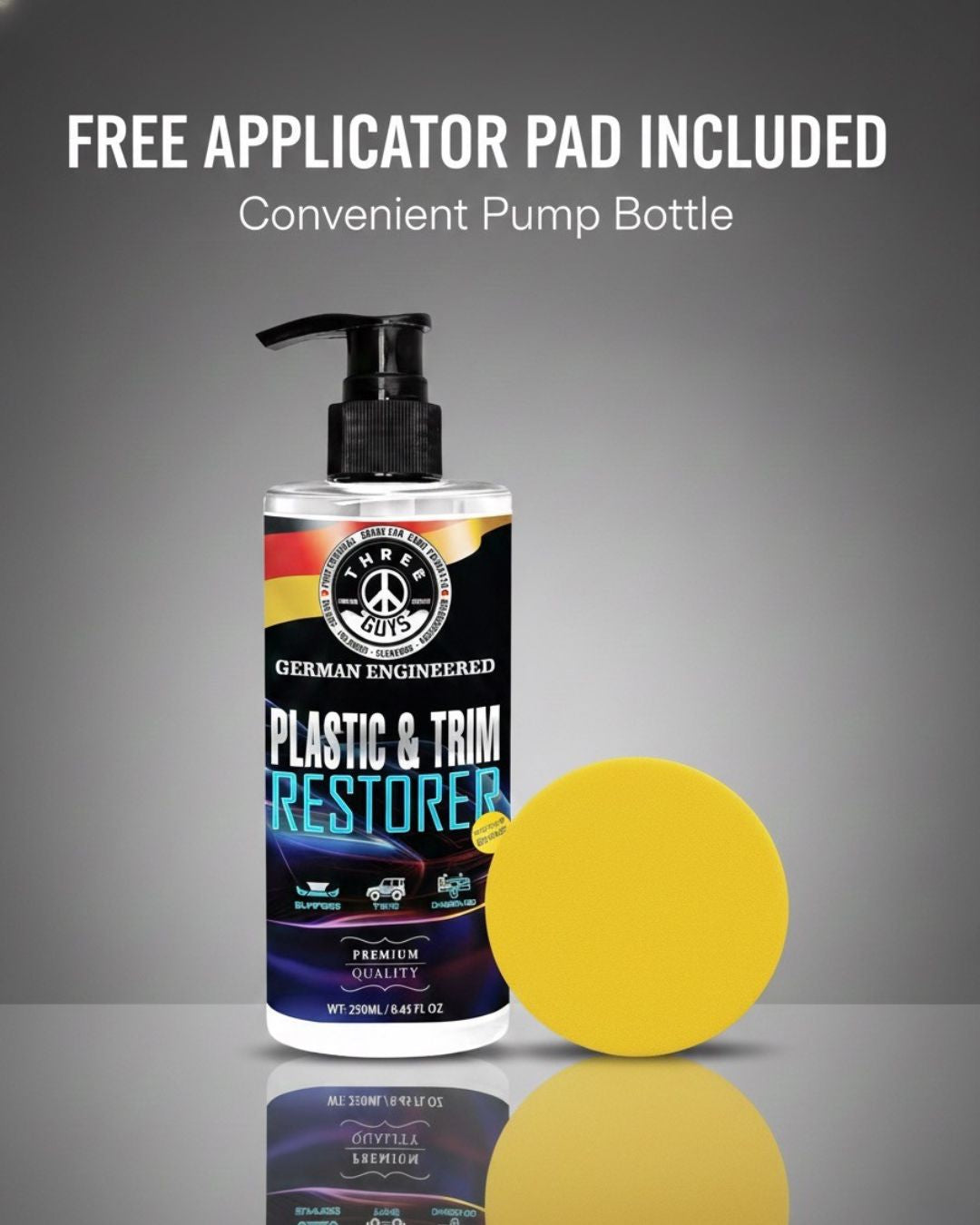 Plastic & Trim Restorer | THREE GUYS | German Engineered (250ml)