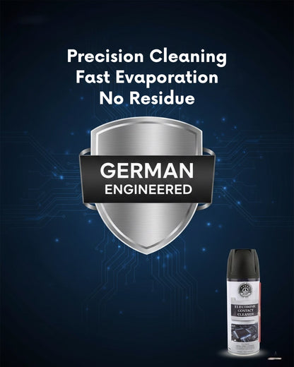 Electronic Contact Cleaner Spray 450ml - Fast Drying, Residue-Free Formula | German Engineered by THREE GUYS