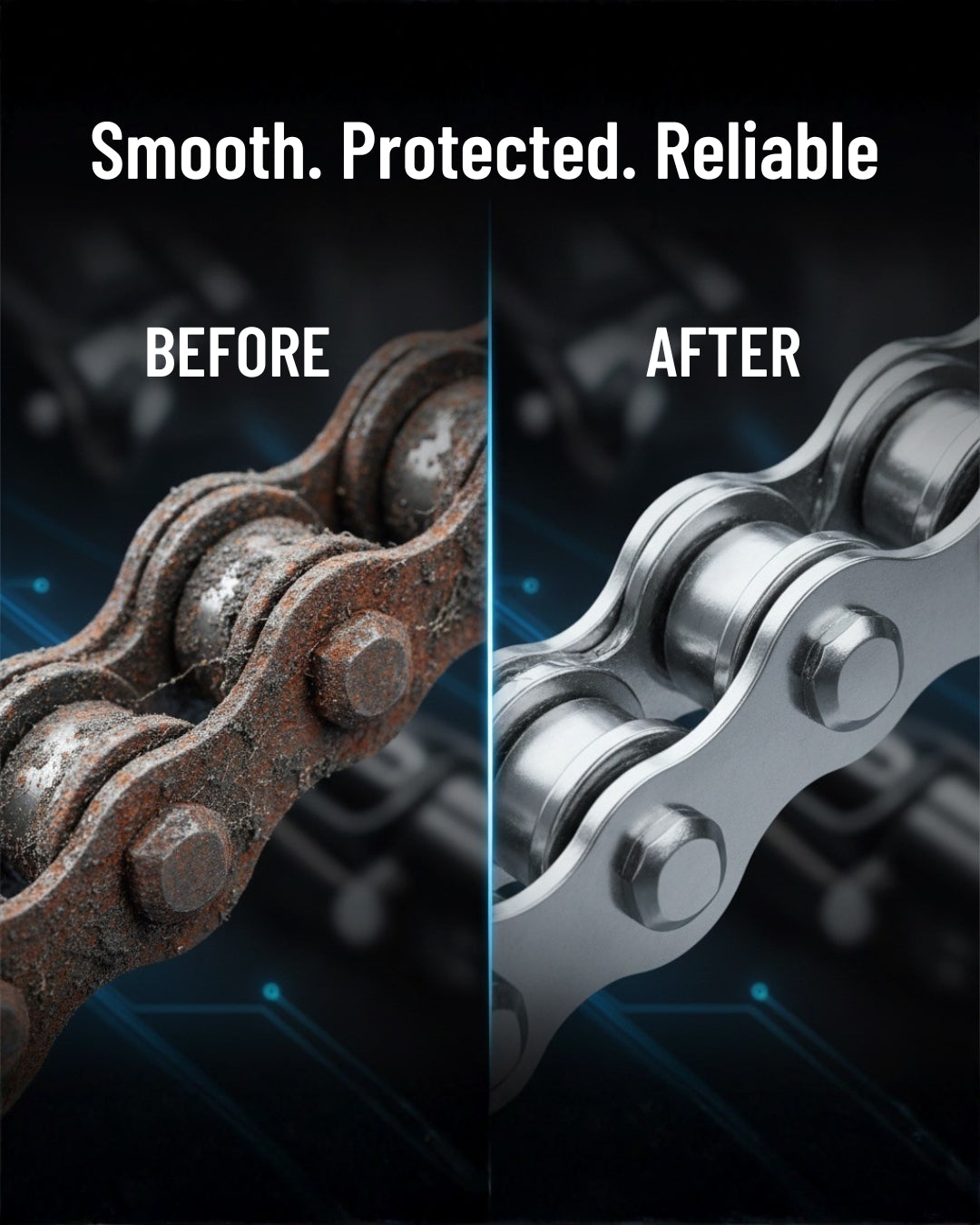 Chain Lube Grease Spray 450ml – High-Performance Lubricant for Chains, Hinges, Gears & Tools | Anti-Rust | THREE GUYS – German Engineered
