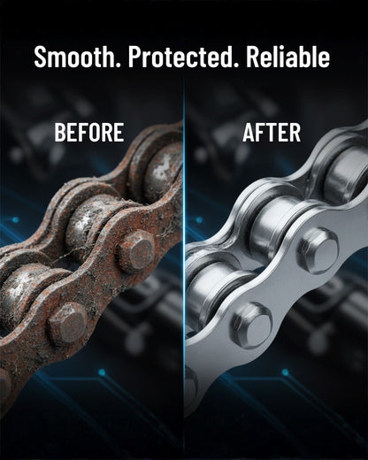 Chain Lube Grease Spray 450ml – High-Performance Lubricant for Chains, Hinges, Gears & Tools | Anti-Rust | THREE GUYS – German Engineered