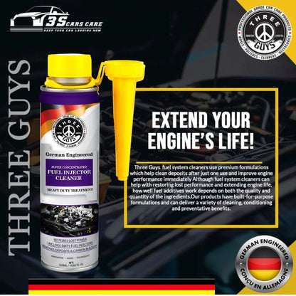 Fuel Injector Cleaner – 320ml | Advanced Fuel System Cleaning & Performance Booster – THREE GUYS - German Engineered