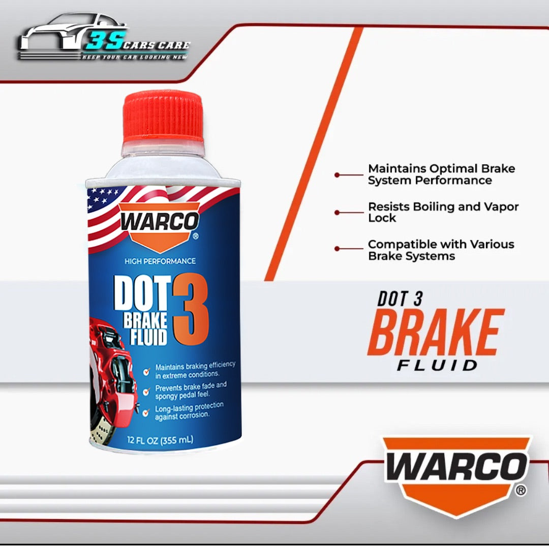 DOT3 Brake Fluid - 355ml - WARCO