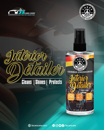 Interior Detailer – Clean. Refresh. Protect. – 250ml | THREE GUYS - German Engineered